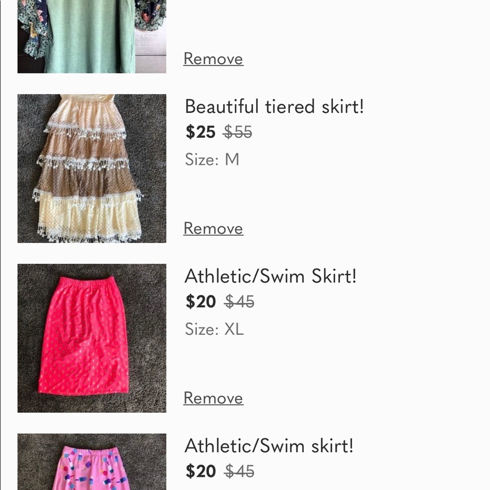 Skirts/Shirt